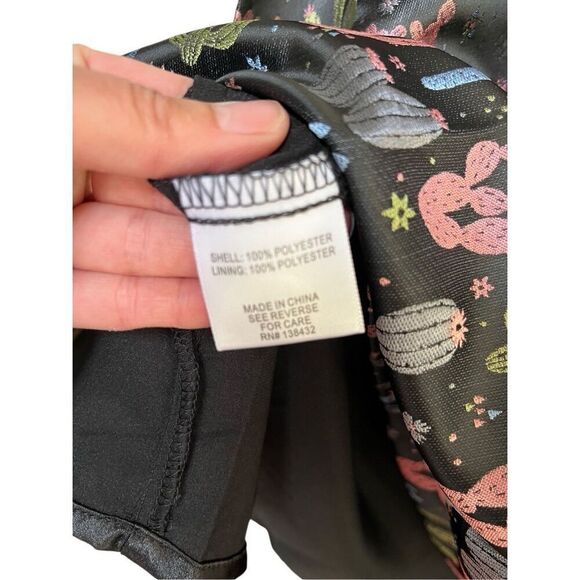 ModCloth Cactus Jacquard Fit & Flare Mini Dress Pockets Women’s 4 Pastels Black - Picture 10 of 16